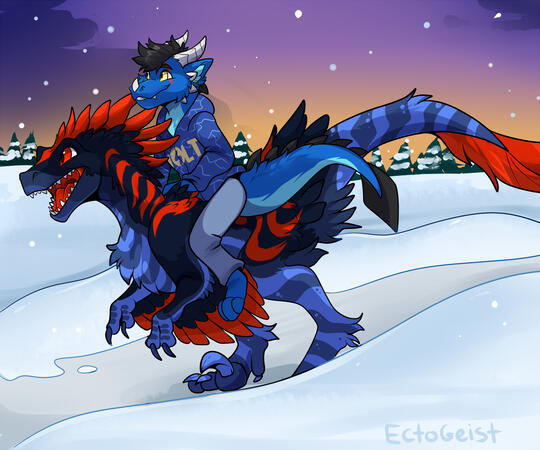 Cel-shaded example